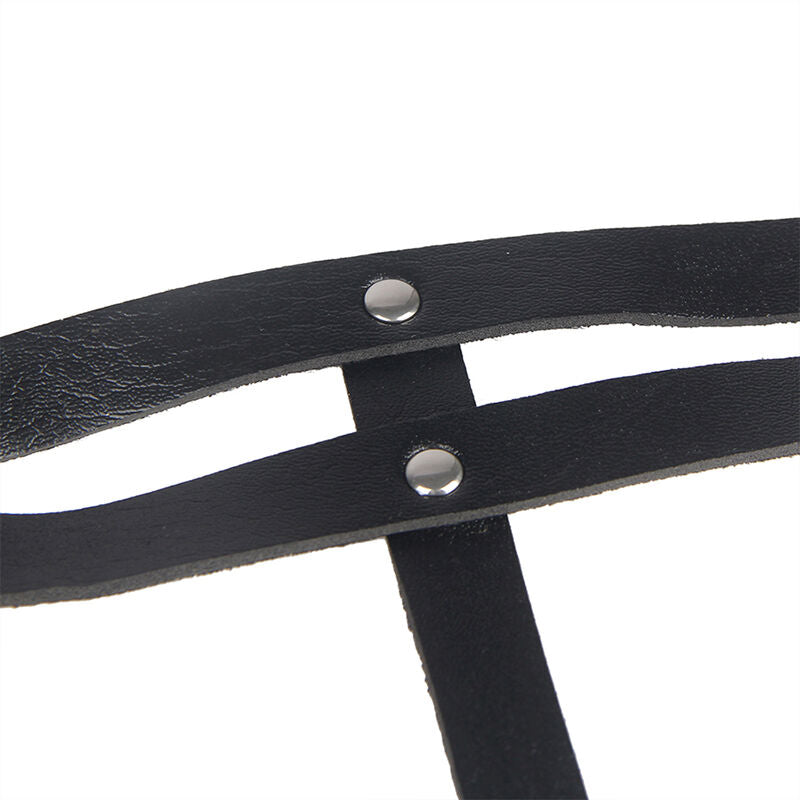 CHAINE BAGUE CUIR CEINTURE NOIR