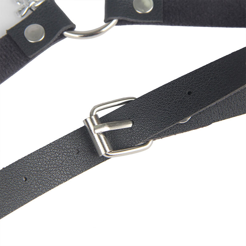 HARNAIS CEINTURE CUIR NOIR TAILLE UNIQUE