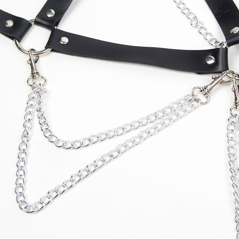 SOUTIEN-GORGE HARNAIS AVEC CHAÎNE