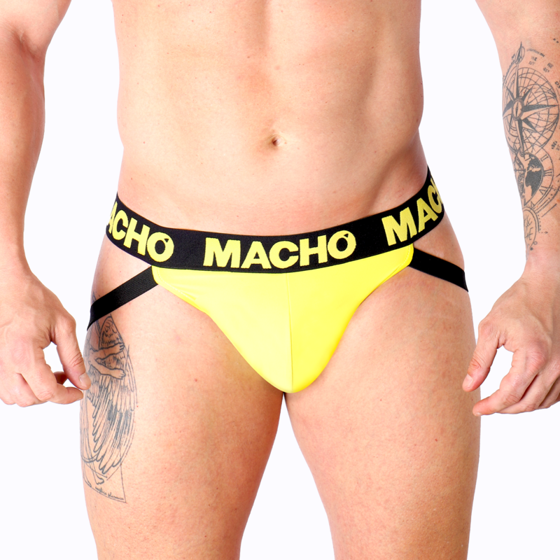 MACHO - MX25A JOCK AMARILLO LYCRA S