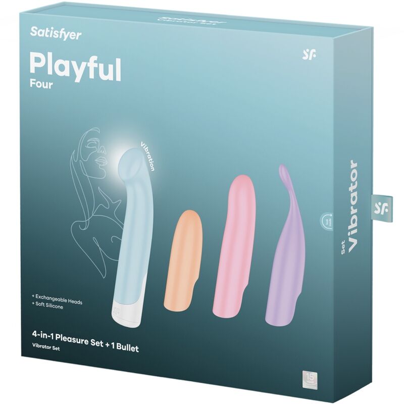 SATISFYER - VIBRATEUR PROGRAMME 12 VIBRATIONS G-SPOT WAVE 4 GRIS FONCÉ