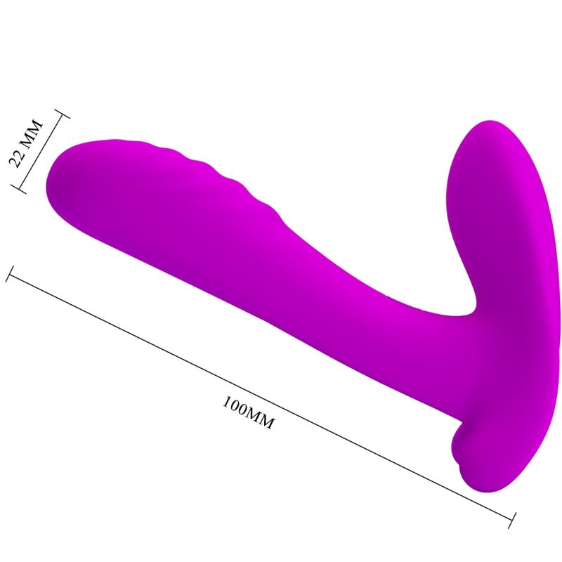 PRETTY LOVE - MASSEUR & VIBRATEUR 12 VIBRATIONS TÉLÉCOMMANDE VIOLET