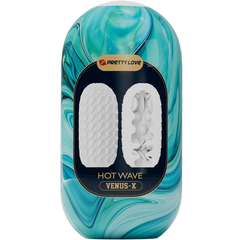 PRETTY LOVE - MASTURBATEUR POUR HOMME EN SILICONE HOT WAVE BLANC