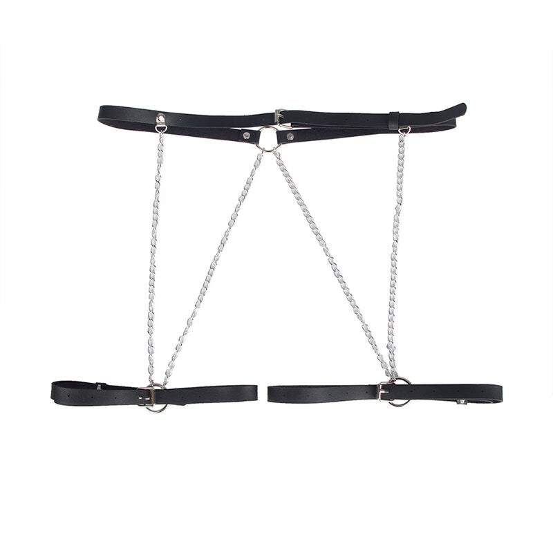 HARNAIS CEINTURE CUIR NOIR TAILLE UNIQUE